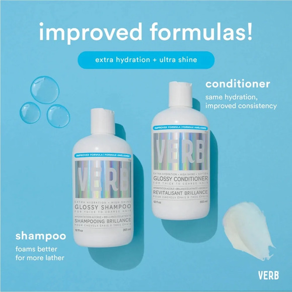 NEW- Verb Glossy Shampoo & Conditioner 32.oz set - Picture 7 of 12